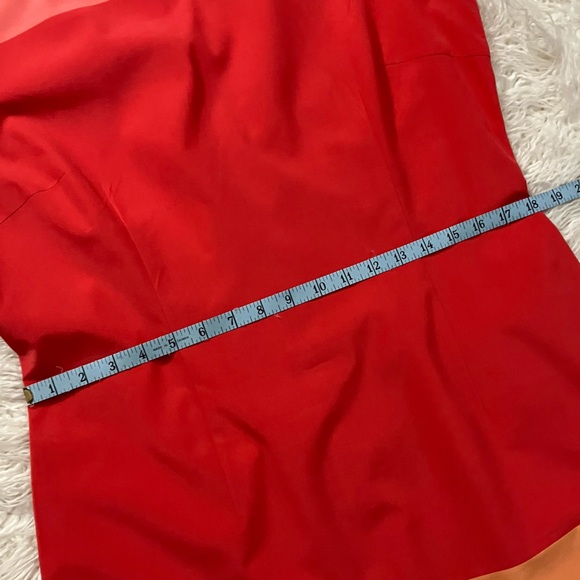 Address Maggy Red/Orange Silk Sundress - Picture 9 of 10